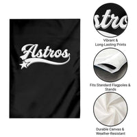 Vintage Astro Script Name Garden Flag Texas Vintage Sports Jersey Style 80s 90s