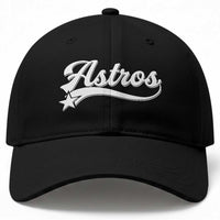 Vintage Astro Script Name Baseball Cap Texas Vintage Sports Jersey Style 80s 90s