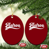 Vintage Astro Script Name Ceramic Ornament Texas Vintage Sports Jersey Style 80s 90s