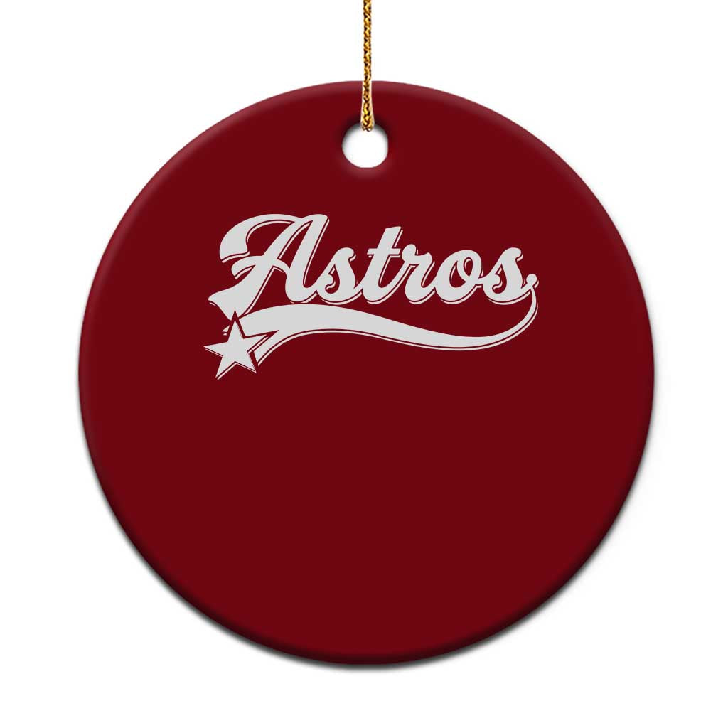 Vintage Astro Script Name Ceramic Ornament Texas Vintage Sports Jersey Style 80s 90s