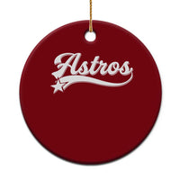 Vintage Astro Script Name Ceramic Ornament Texas Vintage Sports Jersey Style 80s 90s