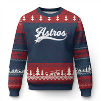Vintage Astro Script Name Ugly Christmas Sweater Texas Vintage Sports Jersey Style 80s 90s