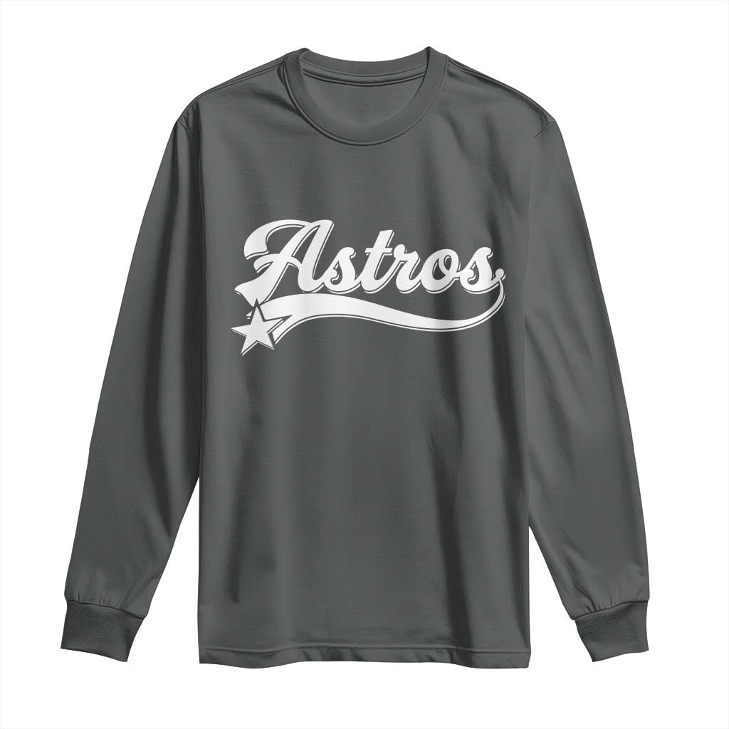 Vintage Astro Script Name Long Sleeve Shirt Texas Vintage Sports Jersey Style 80s 90s