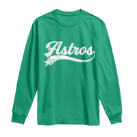 Vintage Astro Script Name Long Sleeve Shirt Texas Vintage Sports Jersey Style 80s 90s