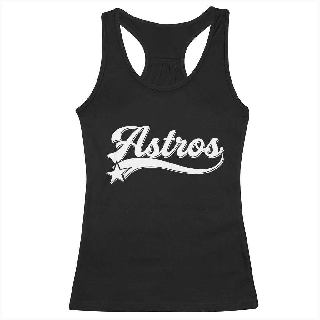 Vintage Astro Script Name Racerback Tank Top Texas Vintage Sports Jersey Style 80s 90s