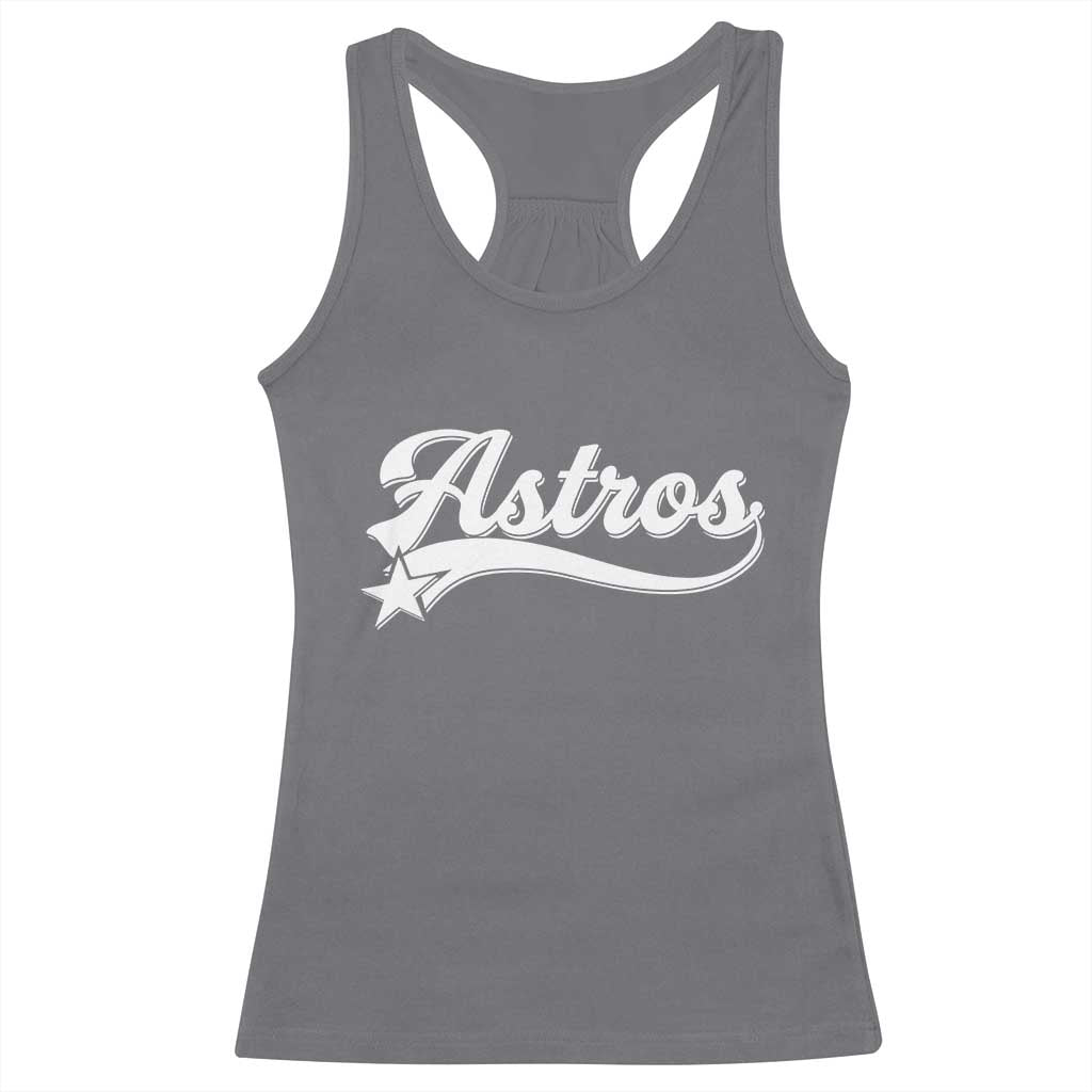 Vintage Astro Script Name Racerback Tank Top Texas Vintage Sports Jersey Style 80s 90s