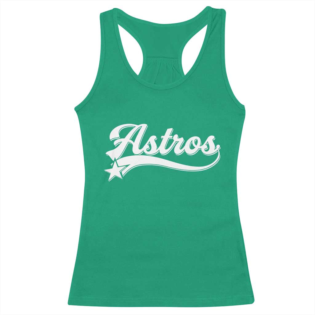 Vintage Astro Script Name Racerback Tank Top Texas Vintage Sports Jersey Style 80s 90s
