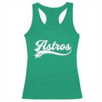 Vintage Astro Script Name Racerback Tank Top Texas Vintage Sports Jersey Style 80s 90s