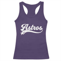 Vintage Astro Script Name Racerback Tank Top Texas Vintage Sports Jersey Style 80s 90s