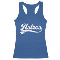 Vintage Astro Script Name Racerback Tank Top Texas Vintage Sports Jersey Style 80s 90s