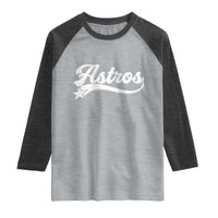 Vintage Astro Script Name Raglan Shirt Texas Vintage Sports Jersey Style 80s 90s