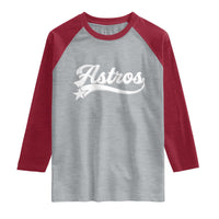 Vintage Astro Script Name Raglan Shirt Texas Vintage Sports Jersey Style 80s 90s