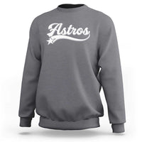 Vintage Astro Script Name Sweatshirt Texas Vintage Sports Jersey Style 80s 90s