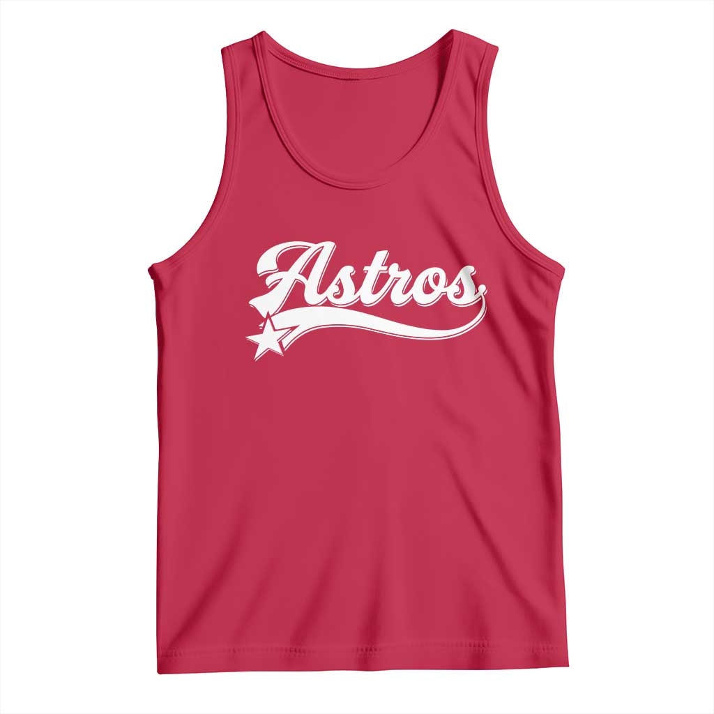Vintage Astro Script Name Tank Top Texas Vintage Sports Jersey Style 80s 90s