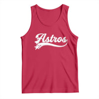 Vintage Astro Script Name Tank Top Texas Vintage Sports Jersey Style 80s 90s
