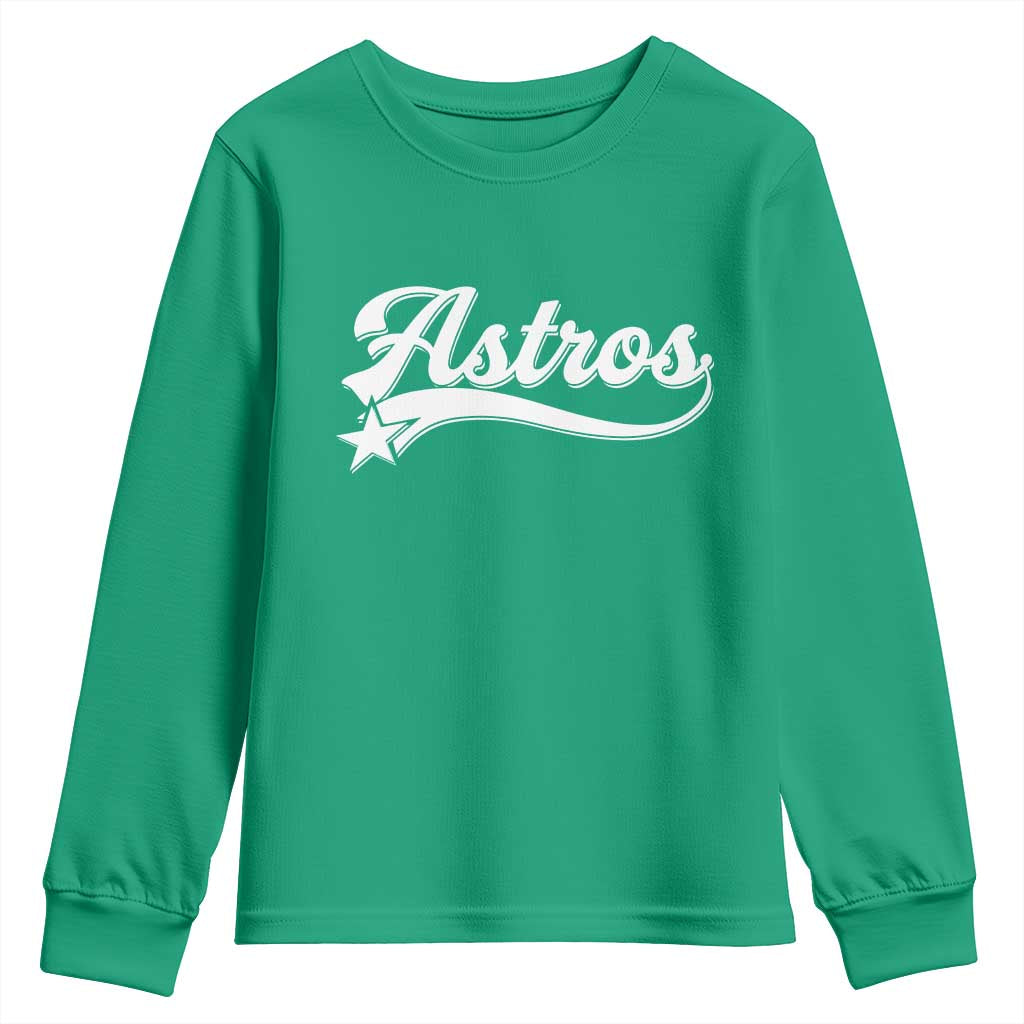 Vintage Astro Script Name Youth Sweatshirt Texas Vintage Sports Jersey Style 80s 90s