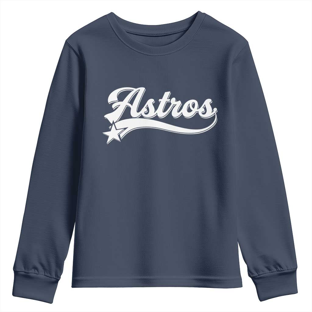 Vintage Astro Script Name Youth Sweatshirt Texas Vintage Sports Jersey Style 80s 90s