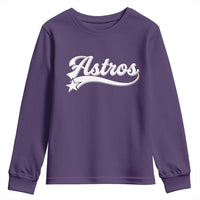 Vintage Astro Script Name Youth Sweatshirt Texas Vintage Sports Jersey Style 80s 90s