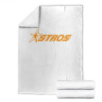 Vintage Astro Last Name Sports Style Throw Blanket Baseball Fan Graphic 80s 90s