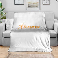 Vintage Astro Last Name Sports Style Throw Blanket Baseball Fan Graphic 80s 90s