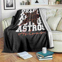 Vintage Astro Last Name Throw Blanket Baseball Fan Graphic