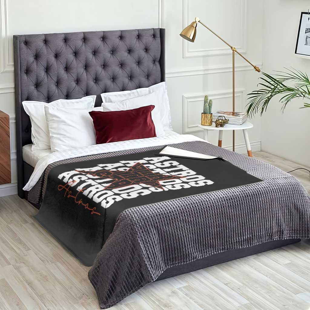 Vintage Astro Last Name Throw Blanket Baseball Fan Graphic