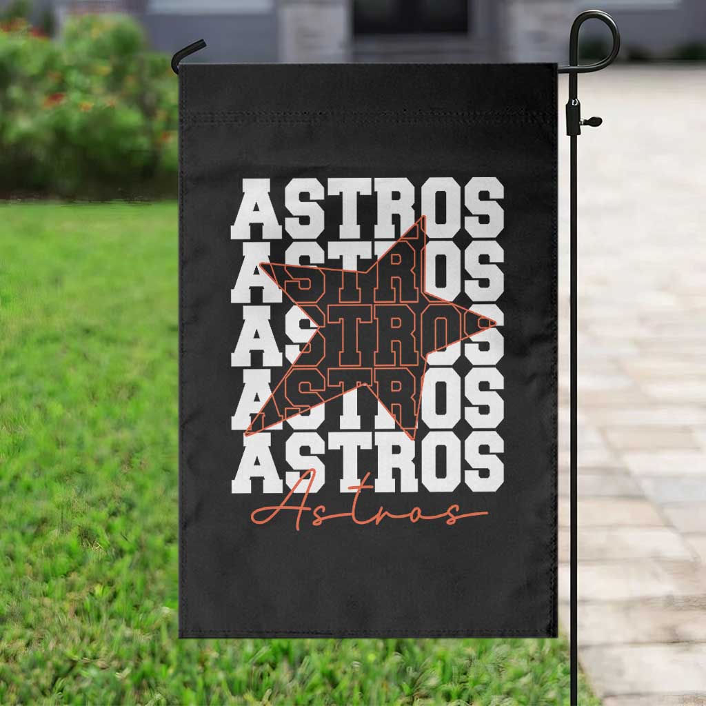 Vintage Astro Last Name Garden Flag Baseball Fan Graphic
