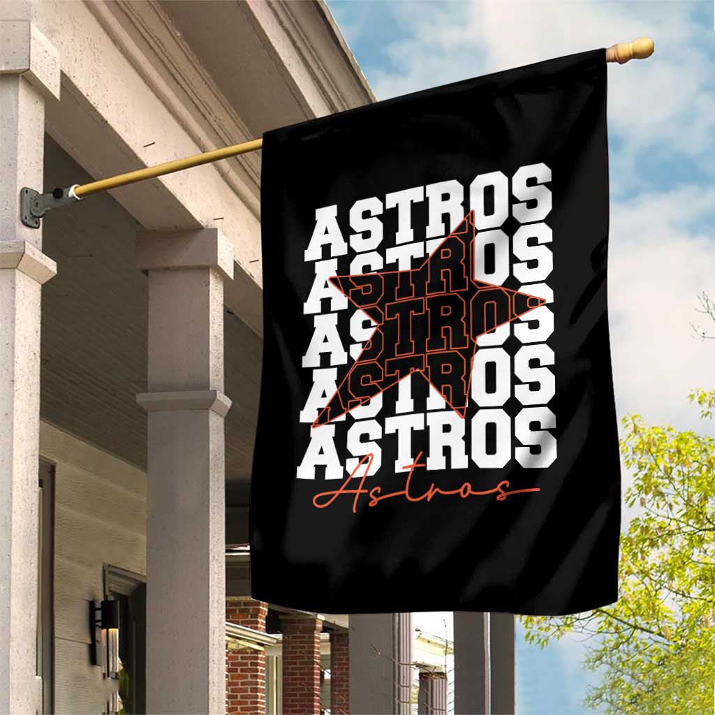 Vintage Astro Last Name Garden Flag Baseball Fan Graphic