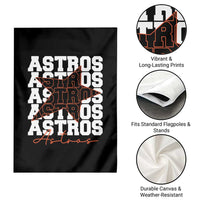 Vintage Astro Last Name Garden Flag Baseball Fan Graphic