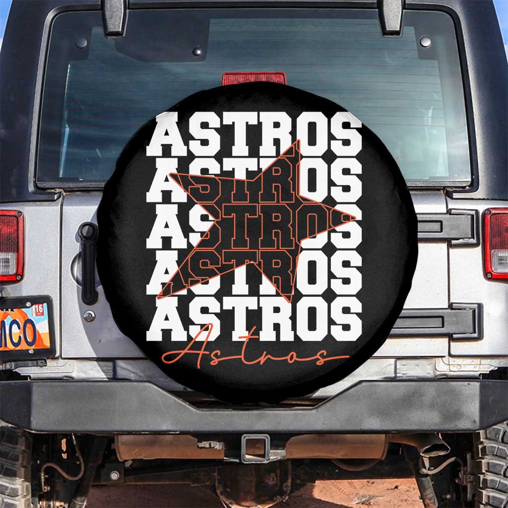 Vintage Astro Last Name Spare Tire Cover Baseball Fan Graphic