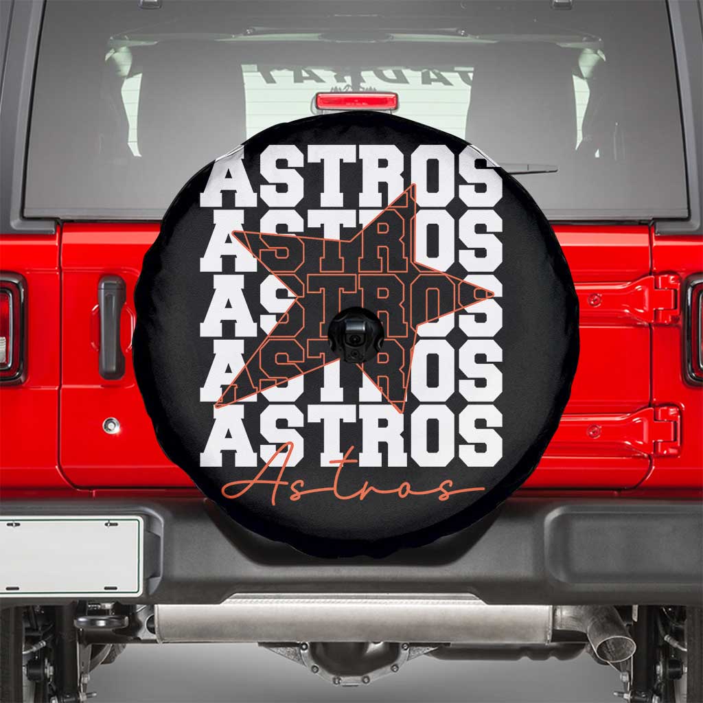 Vintage Astro Last Name Spare Tire Cover Baseball Fan Graphic