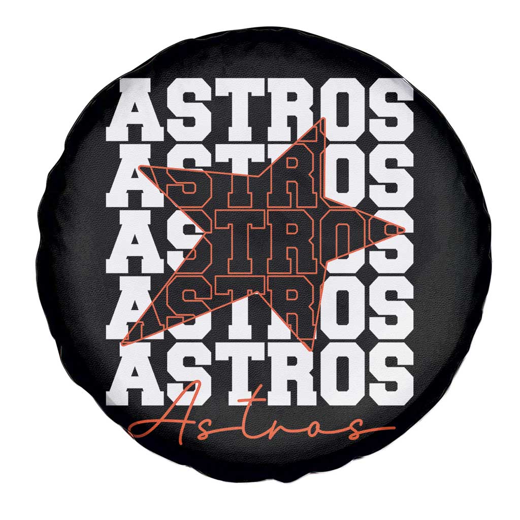 Vintage Astro Last Name Spare Tire Cover Baseball Fan Graphic