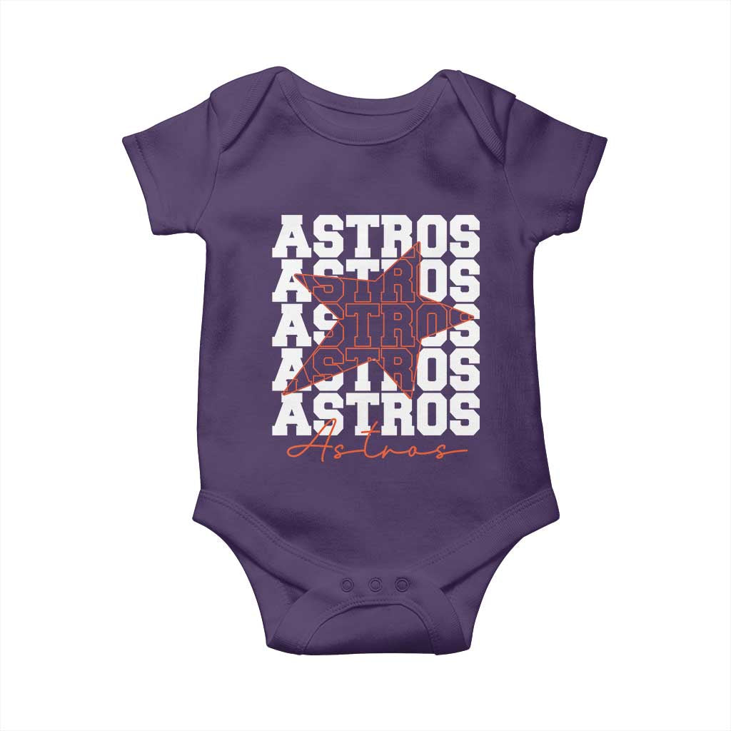 Vintage Astro Last Name Baby Onesie Baseball Fan Graphic