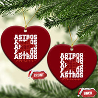 Vintage Astro Last Name Ceramic Ornament Baseball Fan Graphic