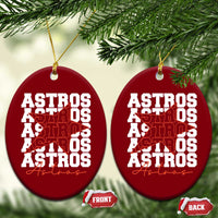 Vintage Astro Last Name Ceramic Ornament Baseball Fan Graphic