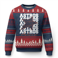 Vintage Astro Last Name Ugly Christmas Sweater Baseball Fan Graphic
