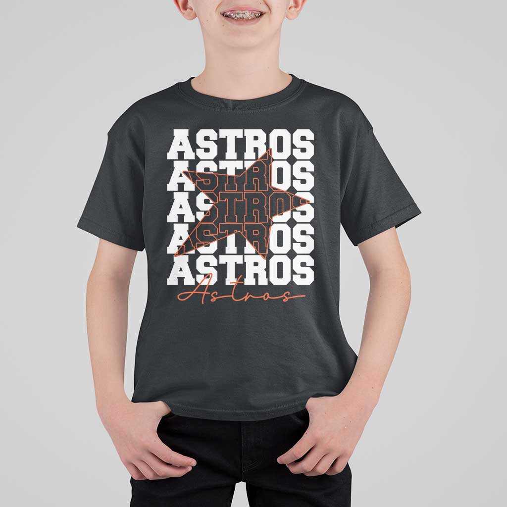 Vintage Astro Last Name T Shirt For Kid Baseball Fan Graphic