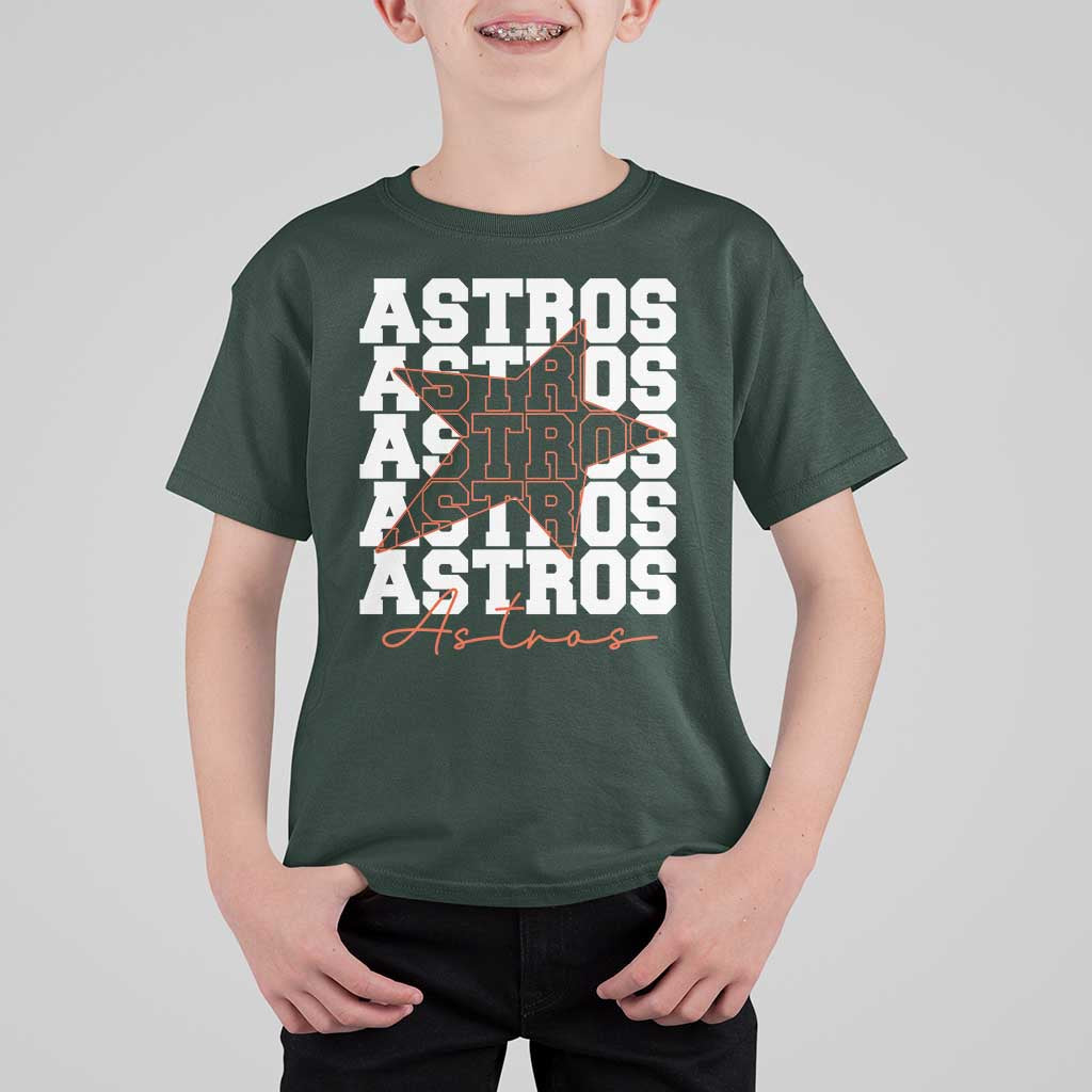 Vintage Astro Last Name T Shirt For Kid Baseball Fan Graphic