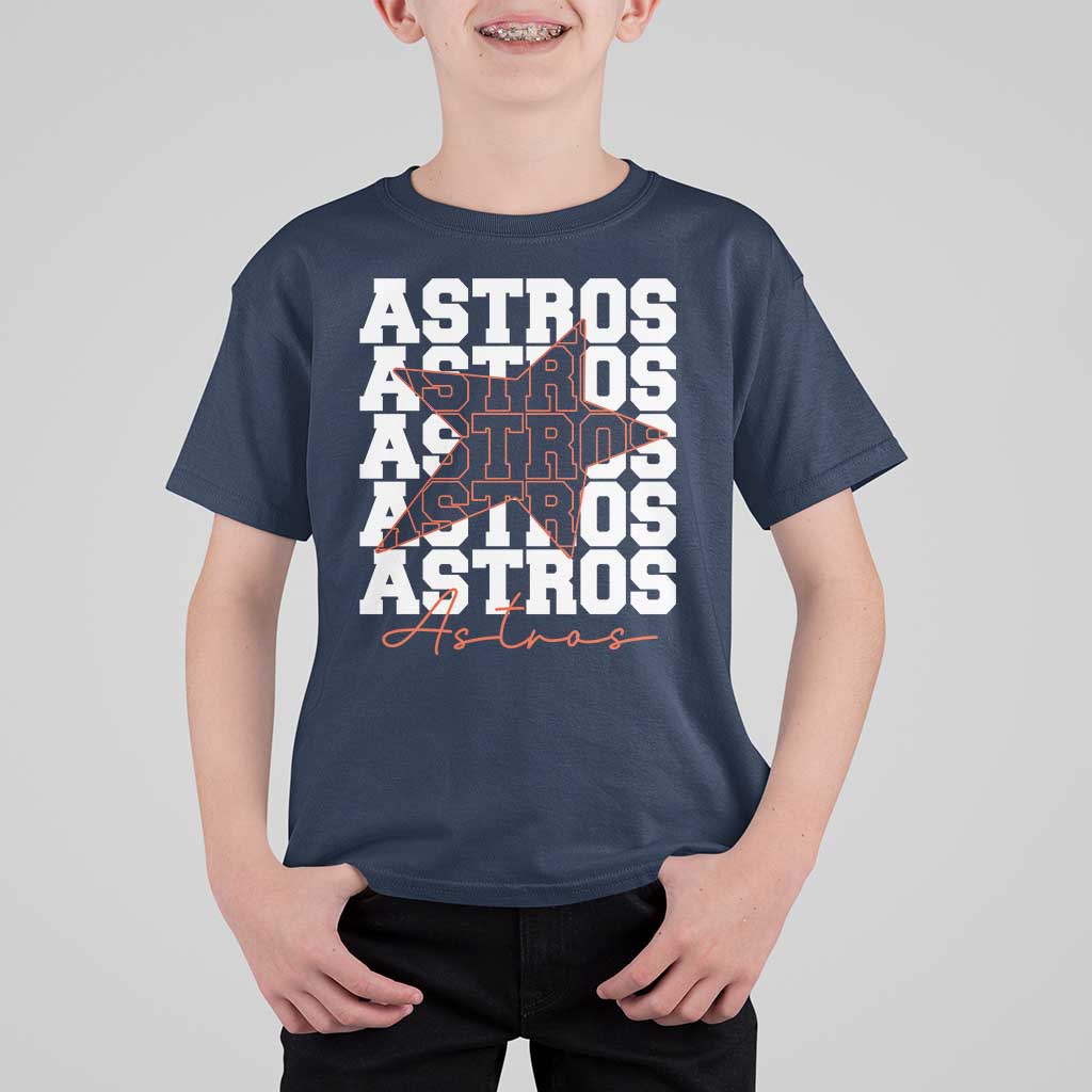 Vintage Astro Last Name T Shirt For Kid Baseball Fan Graphic