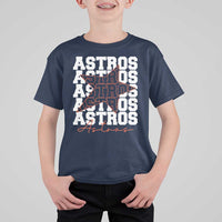 Vintage Astro Last Name T Shirt For Kid Baseball Fan Graphic