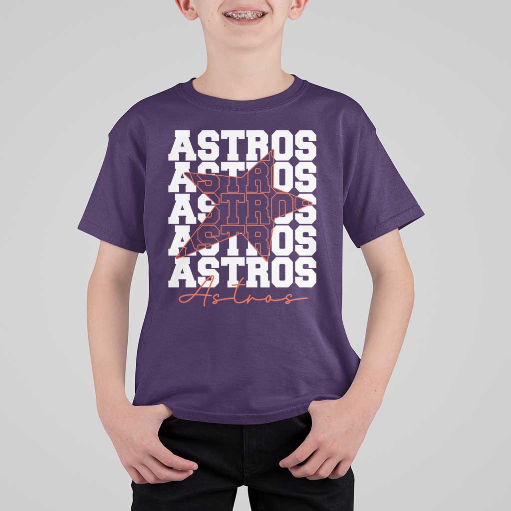 Vintage Astro Last Name T Shirt For Kid Baseball Fan Graphic