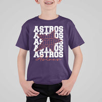 Vintage Astro Last Name T Shirt For Kid Baseball Fan Graphic