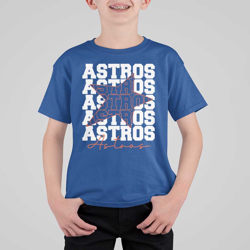Vintage Astro Last Name T Shirt For Kid Baseball Fan Graphic