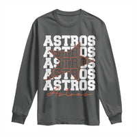 Vintage Astro Last Name Long Sleeve Shirt Baseball Fan Graphic