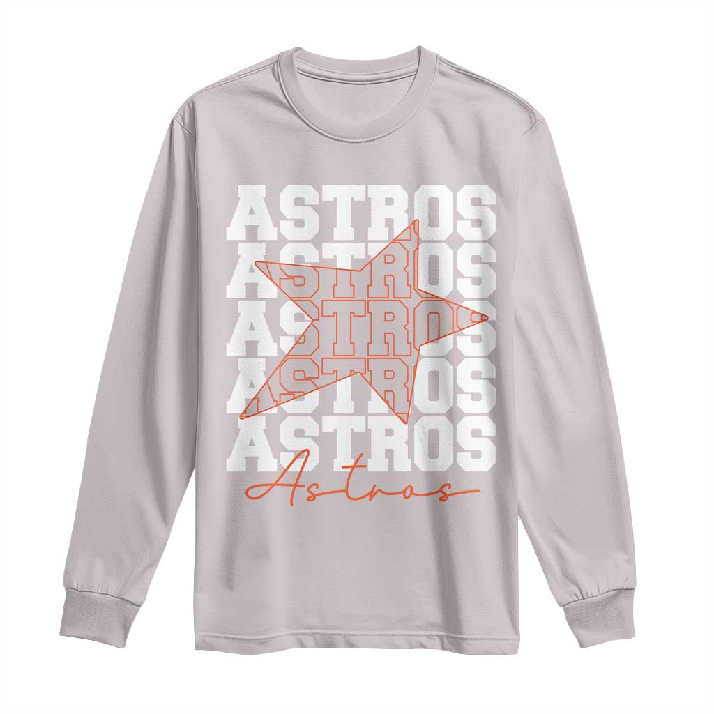 Vintage Astro Last Name Long Sleeve Shirt Baseball Fan Graphic
