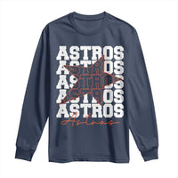 Vintage Astro Last Name Long Sleeve Shirt Baseball Fan Graphic