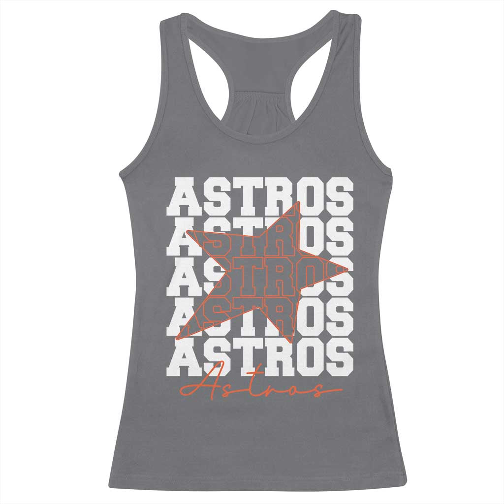Vintage Astro Last Name Racerback Tank Top Baseball Fan Graphic
