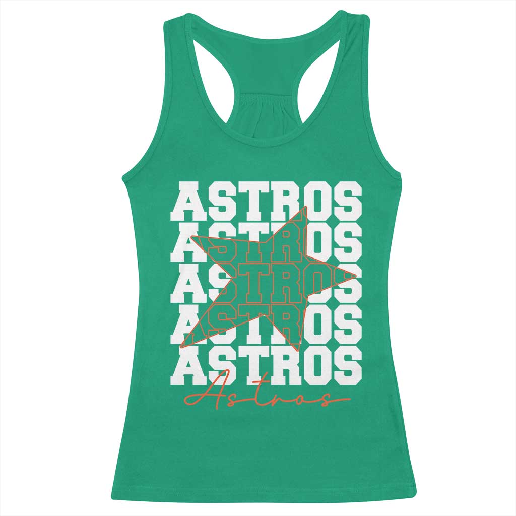 Vintage Astro Last Name Racerback Tank Top Baseball Fan Graphic