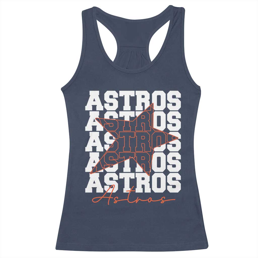 Vintage Astro Last Name Racerback Tank Top Baseball Fan Graphic