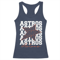 Vintage Astro Last Name Racerback Tank Top Baseball Fan Graphic